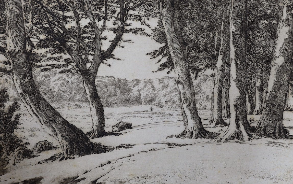 Sir Charles Holroyd (1861-1917), six etchings, Views in Italy, signed, largest 25 x 35cm, unframed